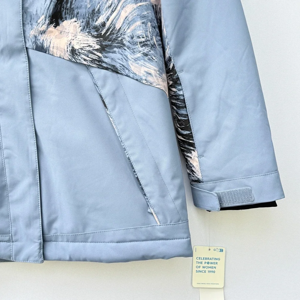 NEW Roxy Girls Large Snow Jacket Blue Wild Wind DryFlight Ski Snowboard Gorpcore